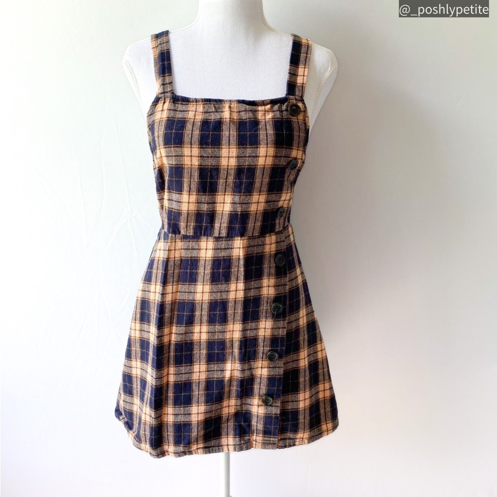 Wild fable s plaid jumper dress overalls